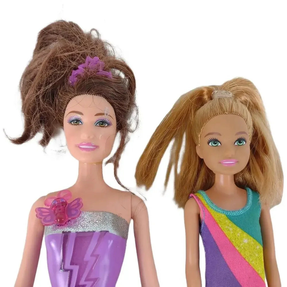 Set of 3 Barbie Dolls Princess Power Talking Corinne, Team Stacie, Mermaid Kelly